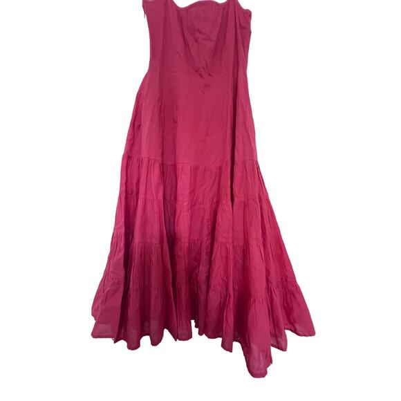 ANN TAYLOR LOFT Women's Coral Summer Dress A-Line in Size 6 - Picture 4 of 9